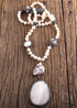 Boho Necklace, RH Precious Silver Peal